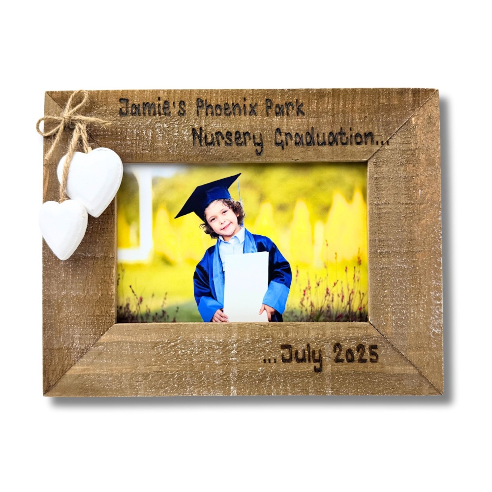 Pre-School Graduation - Personalised Driftwood Photo Frame