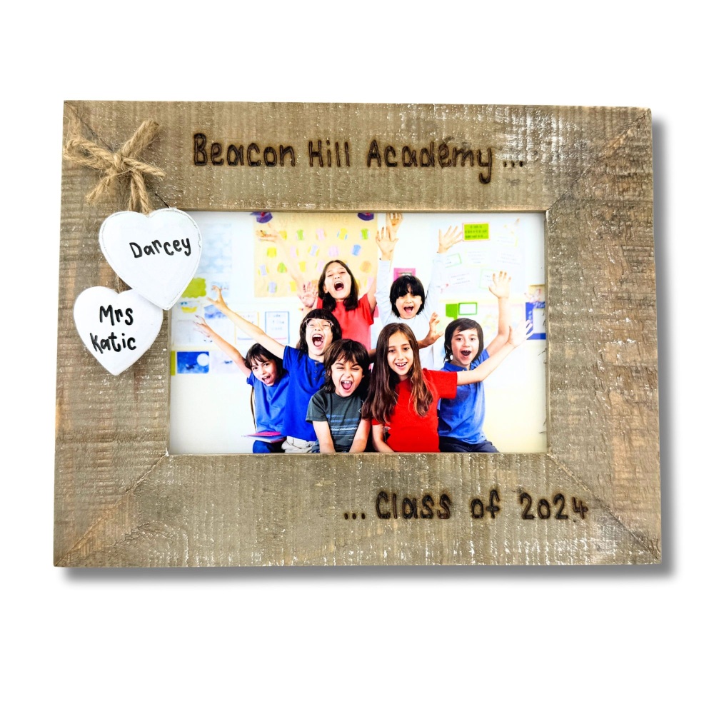 School Leavers - Personalised Driftwood Photo Frame