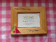 Fathers Day yacht photo frame