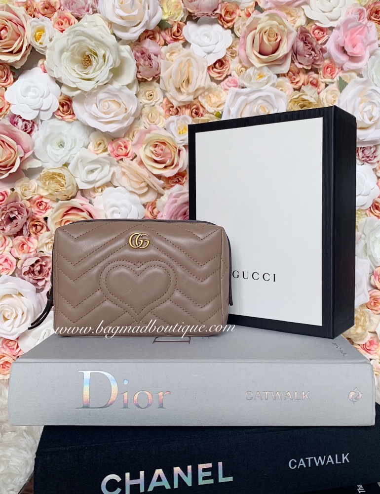 Gucci Rose Porcelain Valentines Marmont Cosmetic Bag
