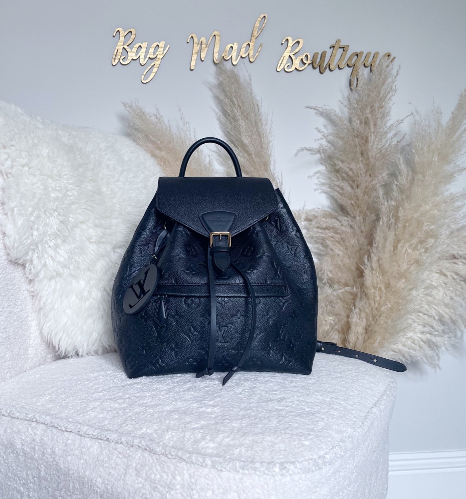 Louis Vuitton Noir Empreinte Montsouris Backpack