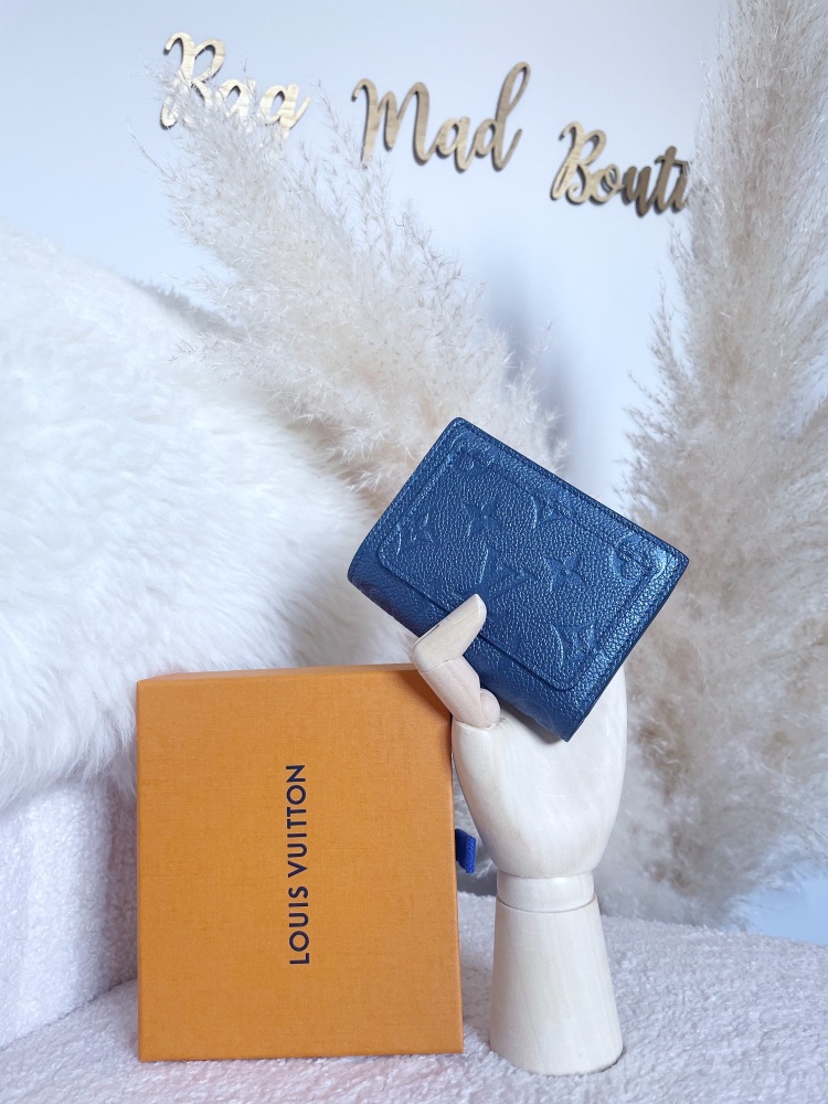 Louis Vuitton 2022 Metallic Blue Clea Wallet
