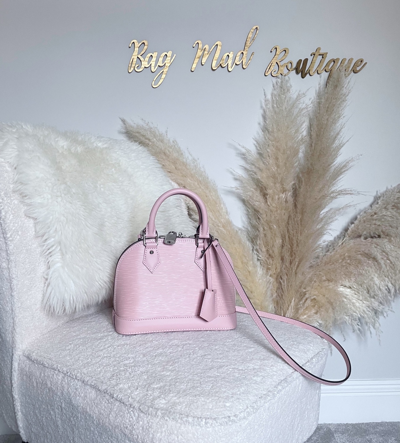 Louis Vuitton Alma BB Rose Ballerine Epi Leather ○ Labellov