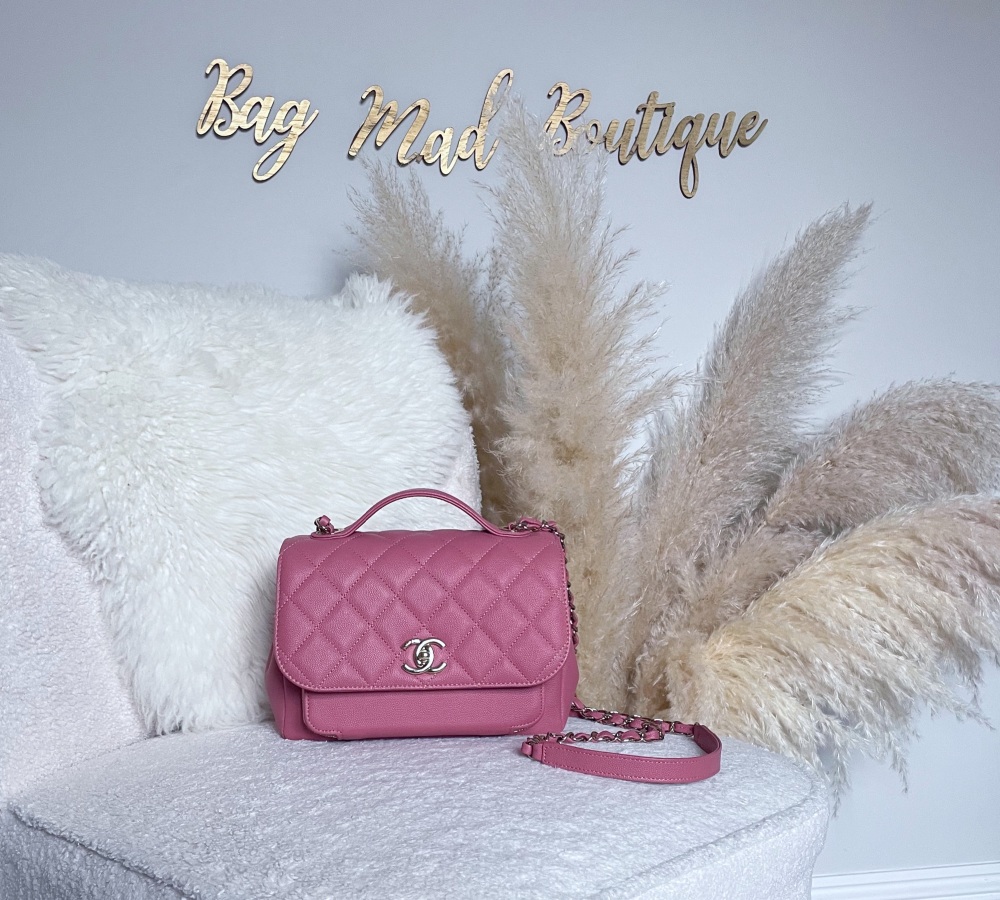 Chanel LGHW Small/Old Medium Pink Caviar Business Affinity