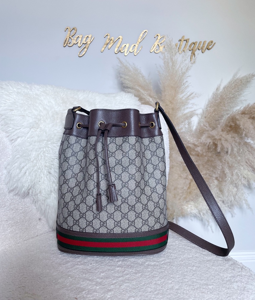 Gucci Ophidia Supreme Canvas Bucket Bag