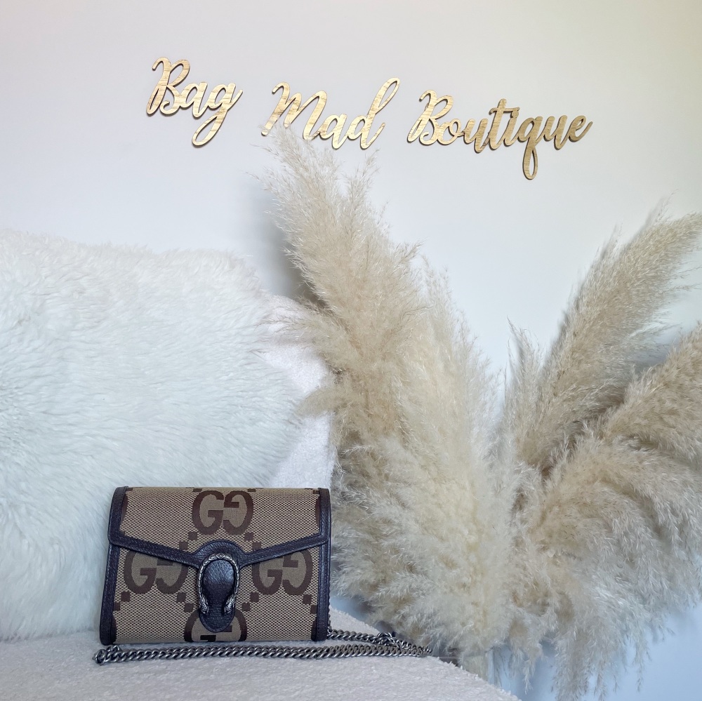 Gucci Giant GG Dionysus Wallet On Chain
