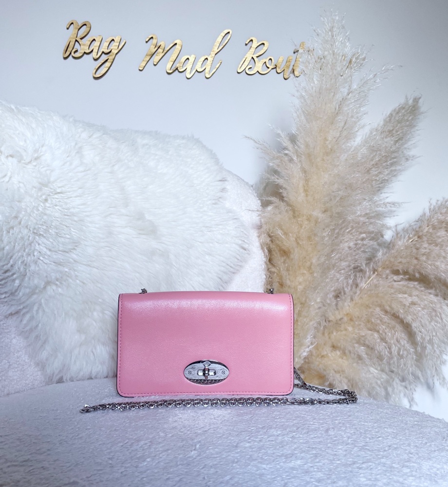 Mulberry Pink Bayswater Wallet On Chain
