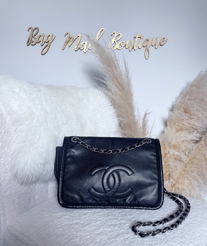 Chanel SHW Black Caviar Timeless Crossbody Bag