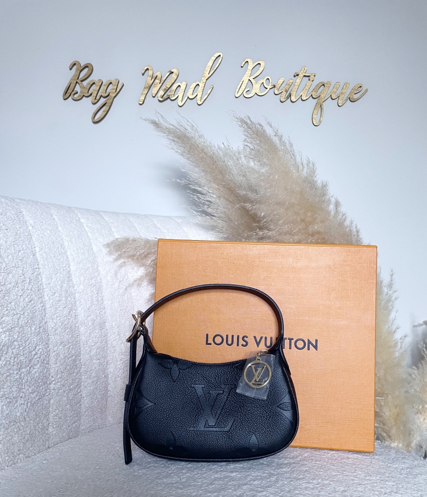 Louis Vuitton Noir Empreinte Mini Moon Bag