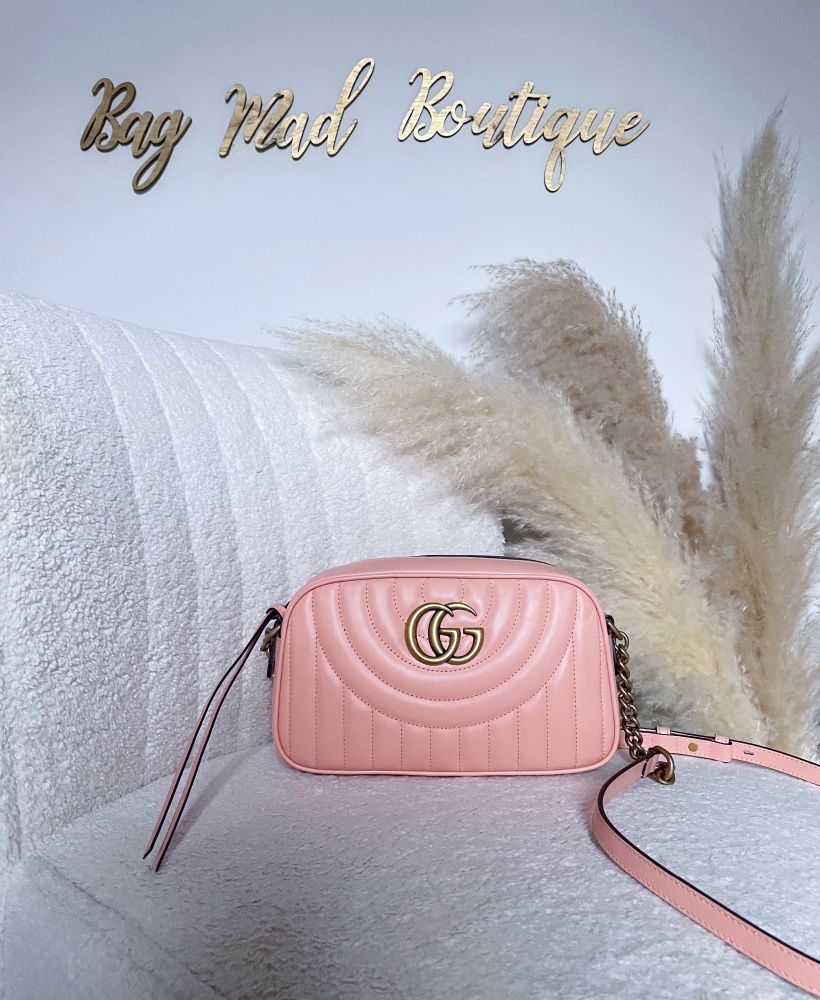 Gucci Peach Marmont Small Camera Bag