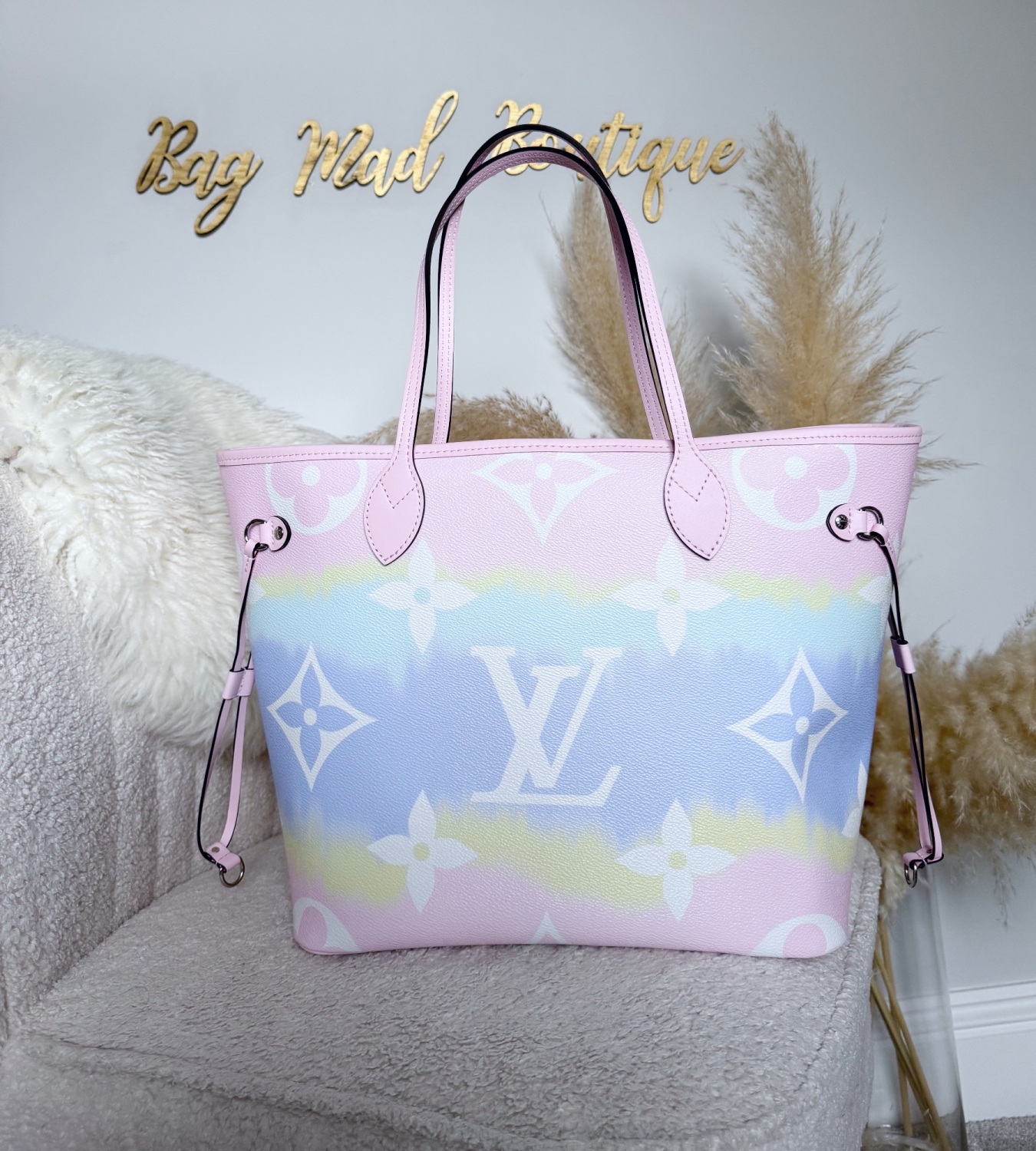 Bag Monogram Escale Neverfull Mm Pastel Louis Vuitton Limited