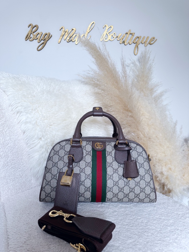 Gucci Supreme Canvas Ophidia Bowling bag