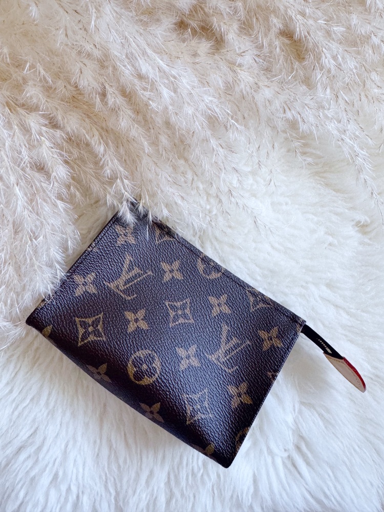 Louis Vuitton Monogram and Fuchsia Small Toiletry Pouch