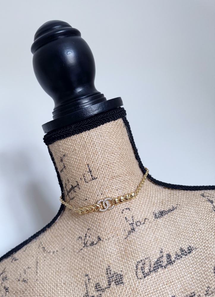 Chanel Light Gold CC Chocker