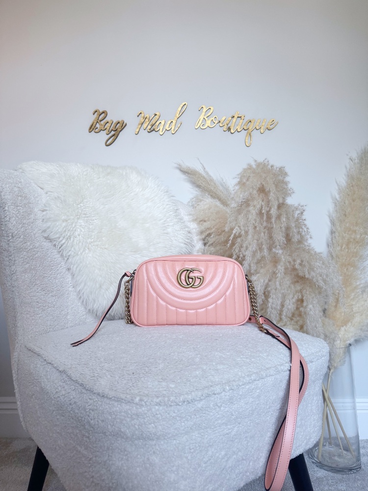 Pink gucci camera bag best sale