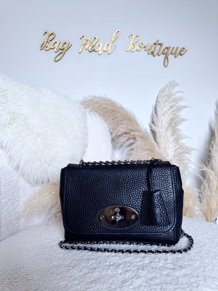 Mulberry SHW Black Regular Lily