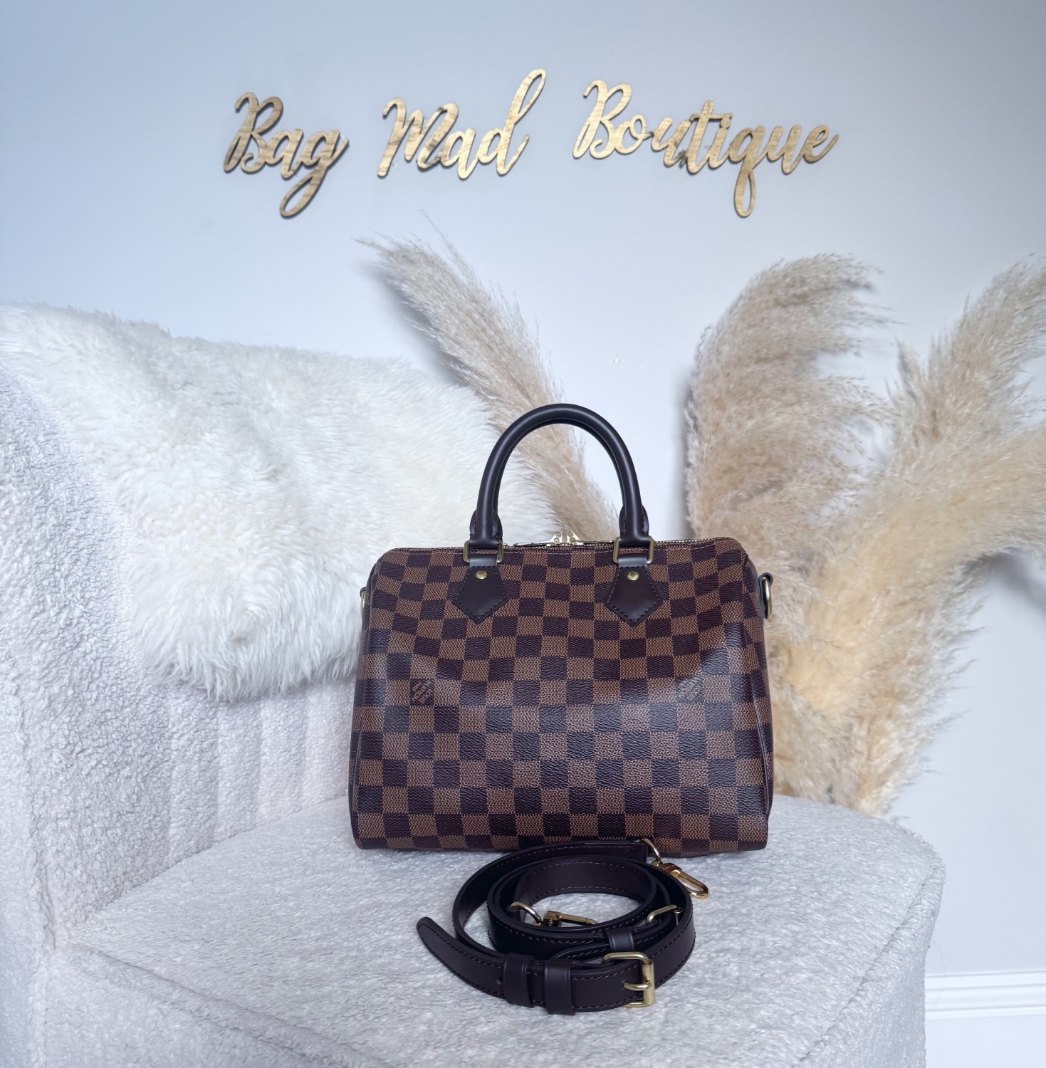 Louis Vuitton Speedy Bandoulière 25 Damier Ebene - Luxury Reborn