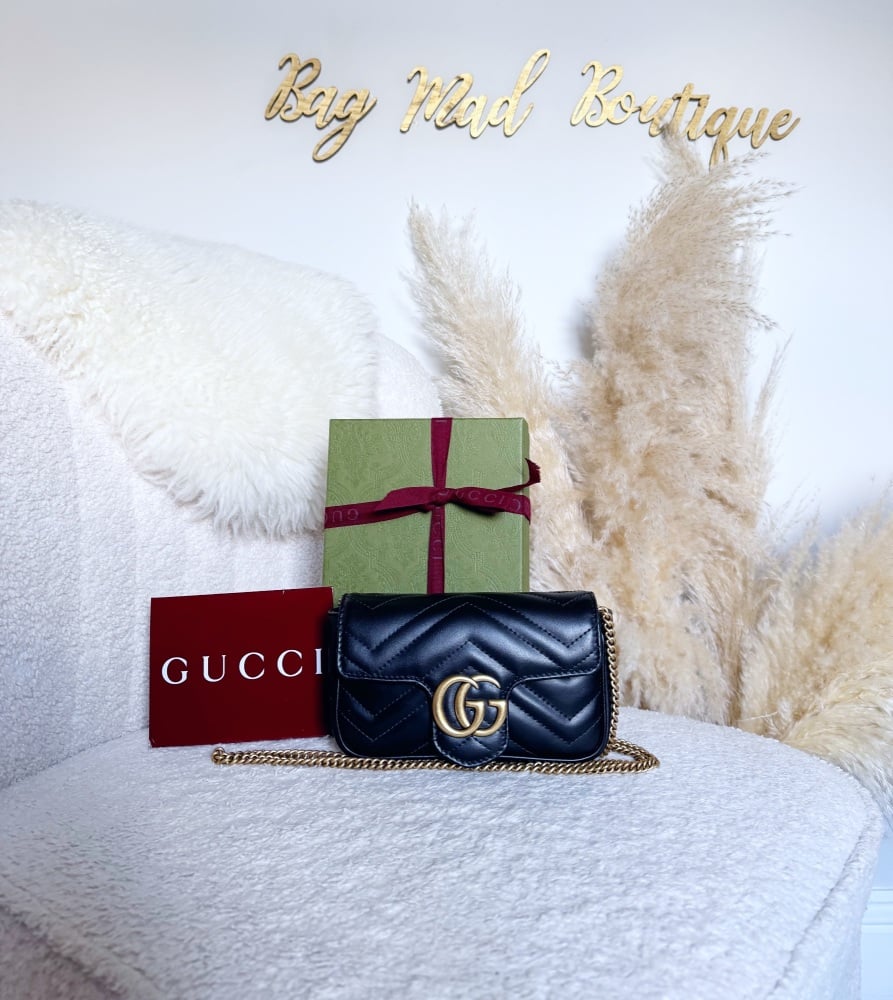 Gucci New Black Marmont Supermini