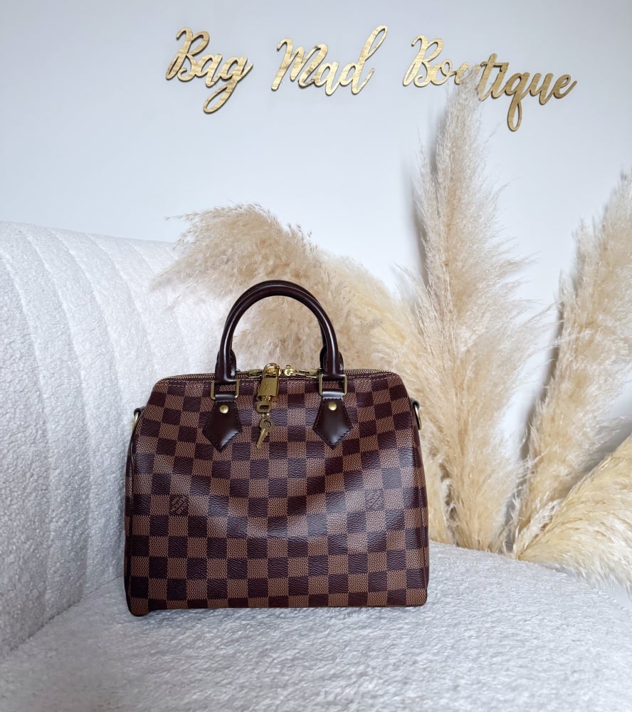 Louis Vuitton Damier Ebene Speedy 25 Bandouliere