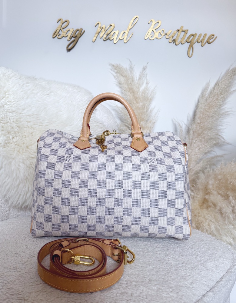 Louis Vuitton Damier Azur Speedy Bandouliere