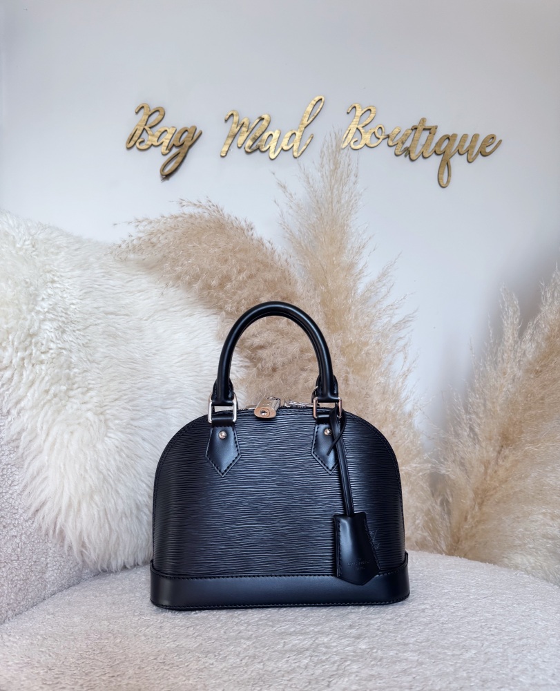 Louis Vuitton Black Epi Alma BB
