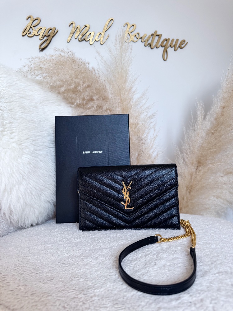 Saint Laurent GHW Black WOC