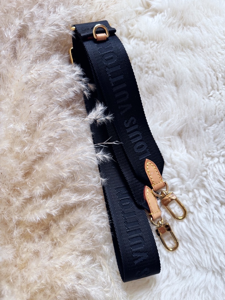 Louis Vuitton Black Canvas Bandouliere Strap