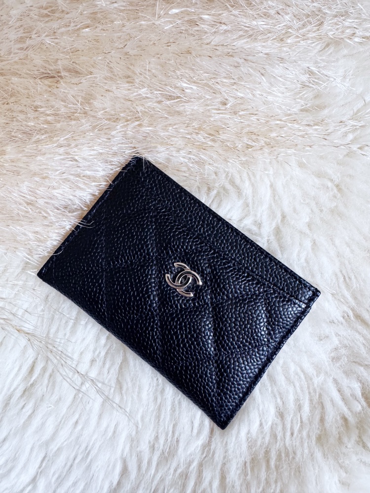 Chanel SHW Black Caviar Card Holder