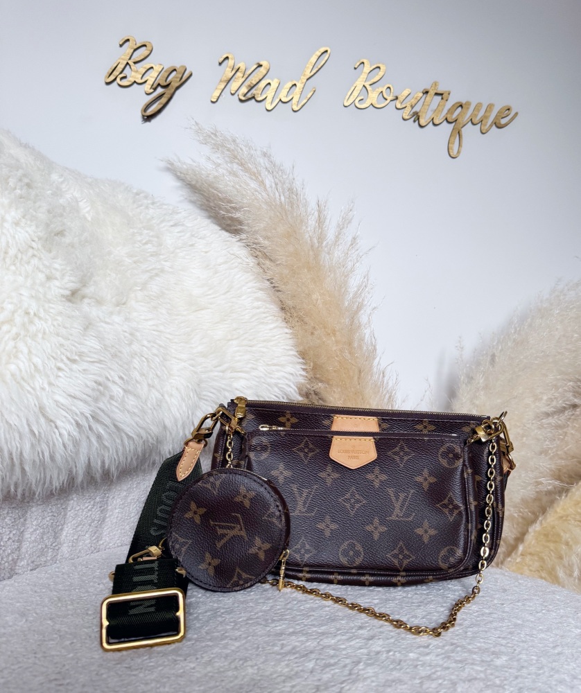 Louis Vuitton Khaki Monogram Multi Pochette