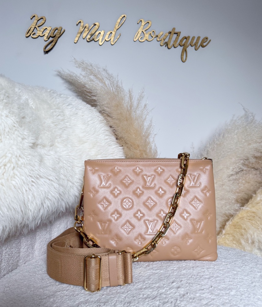 Louis Vuitton Beige Coussin PM