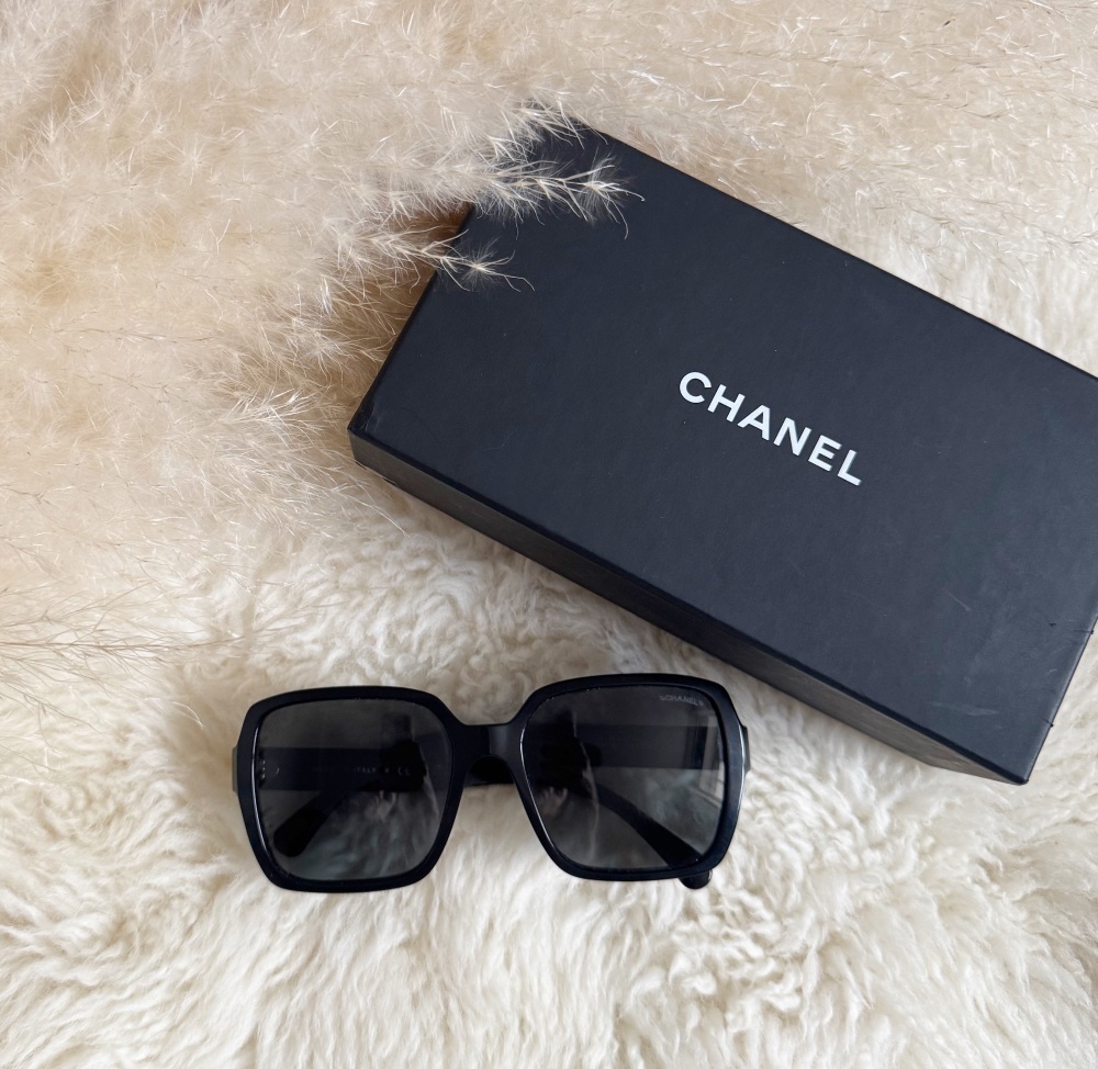 Chanel Black Logo Sunglasses