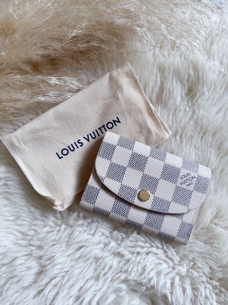 Louis Vuitton Damier Azur Rose Ballerine Wallet