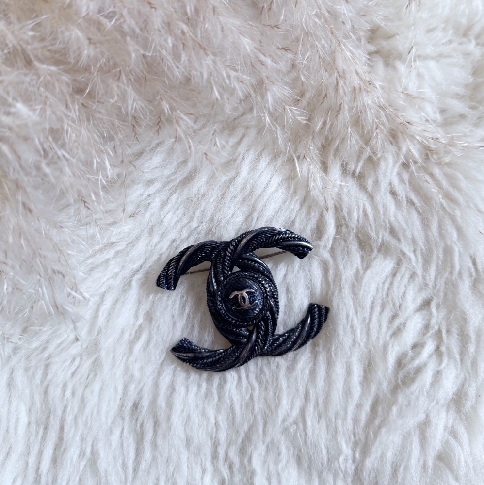 Chanel Mix Hardware Large CC Brooch