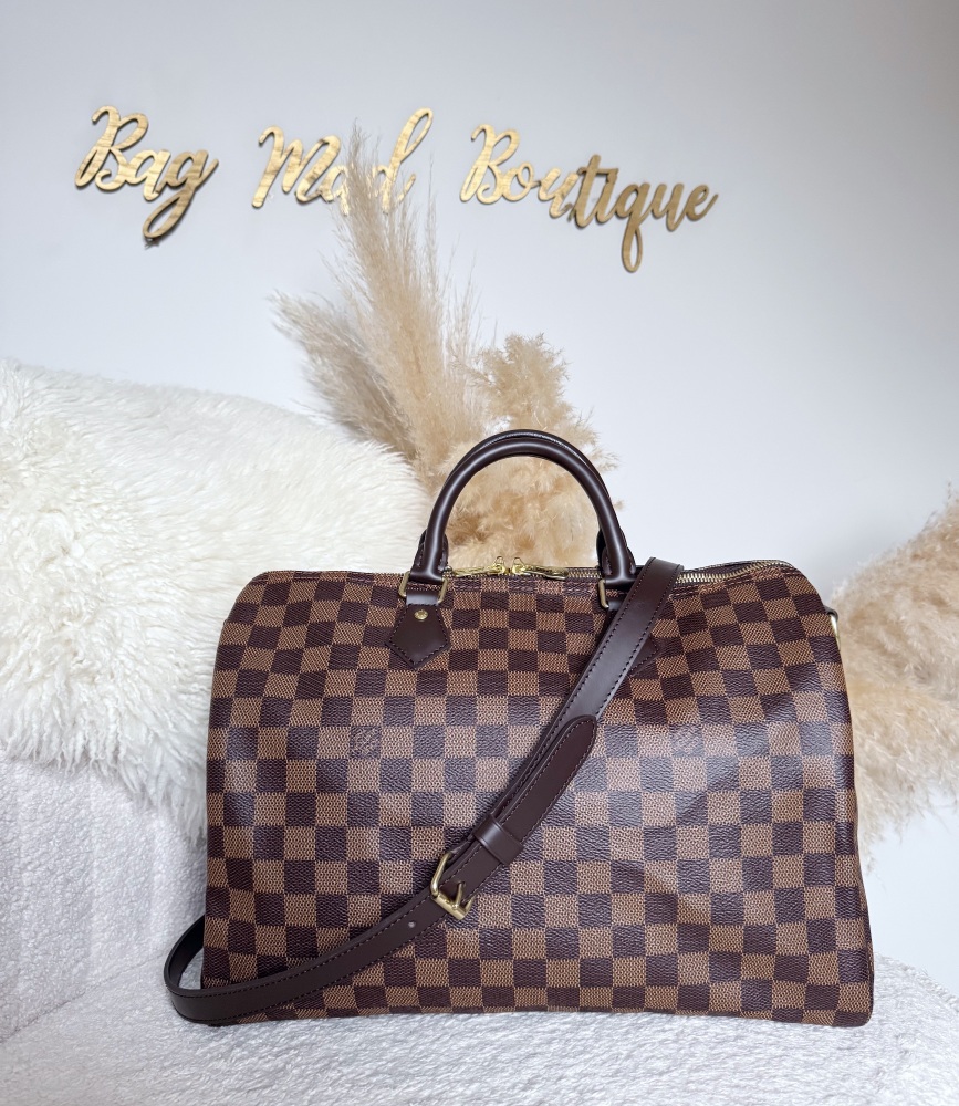 Louis Vuitton Damier Ebene Speedy 35 Bandouliere