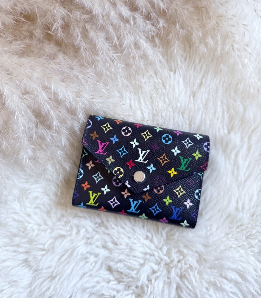 Louis Vuitton Limited Edition Multi Colour Noir Victorine Wallet