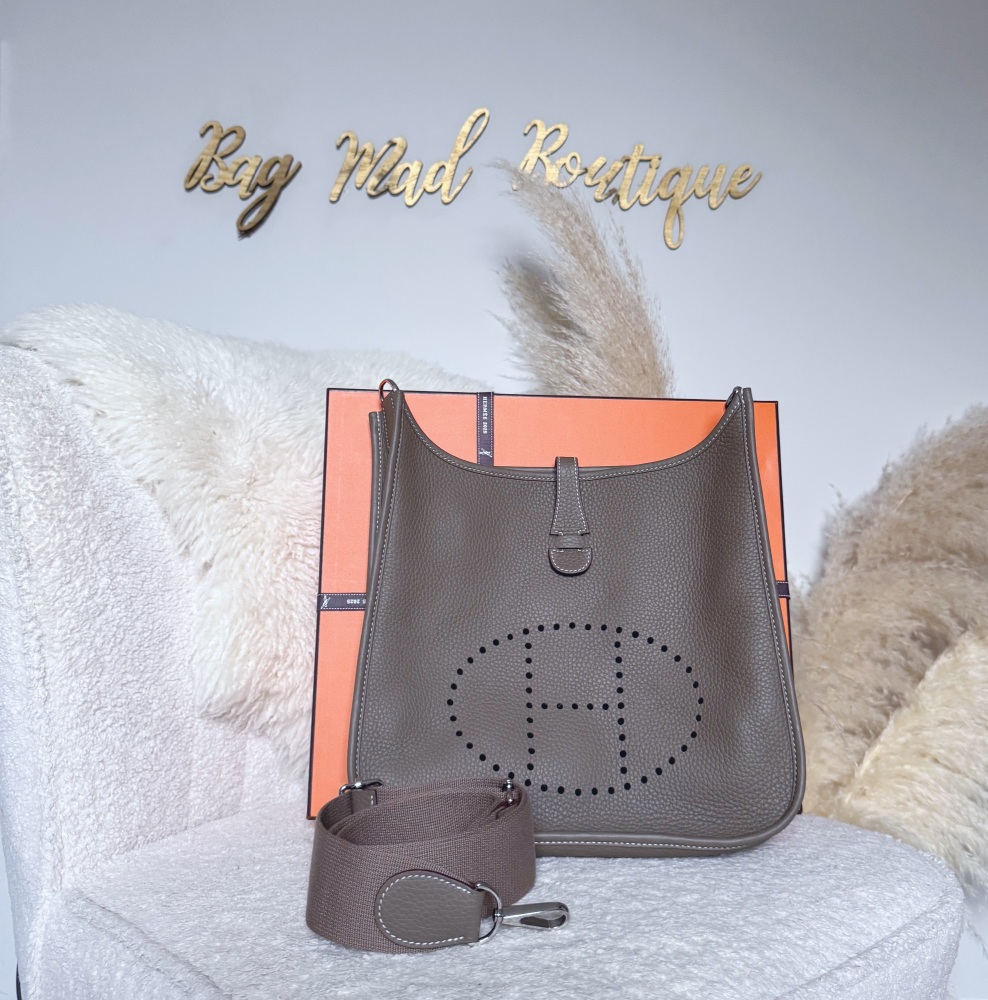 Hermes SHW Etoupe Clemence Evelyne 29