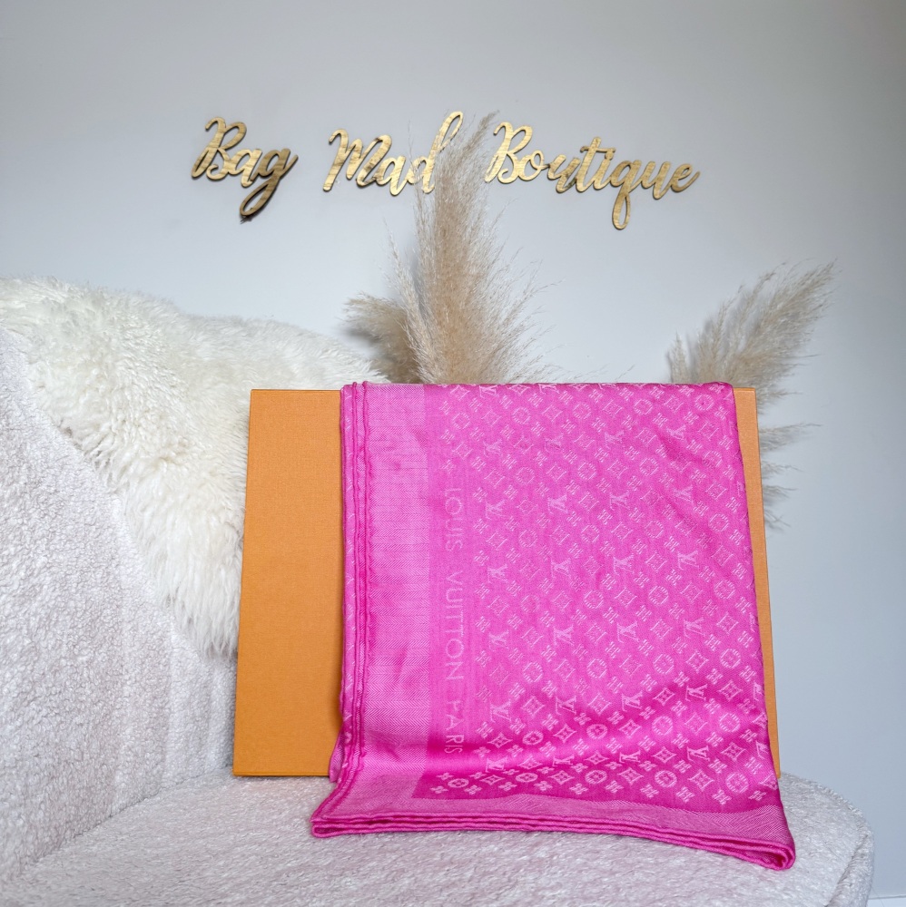 Louis Vuitton Pink Evermore Shawl