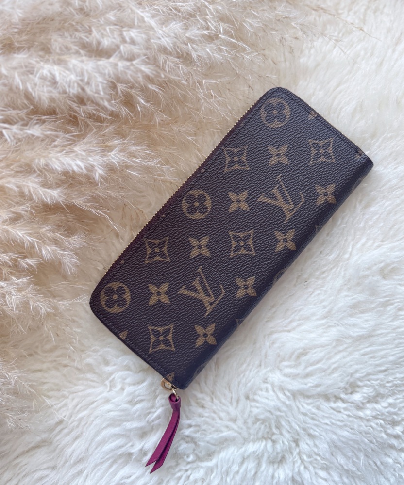 Louis Vuitton Monogram Fuchsia Clemence Wallet