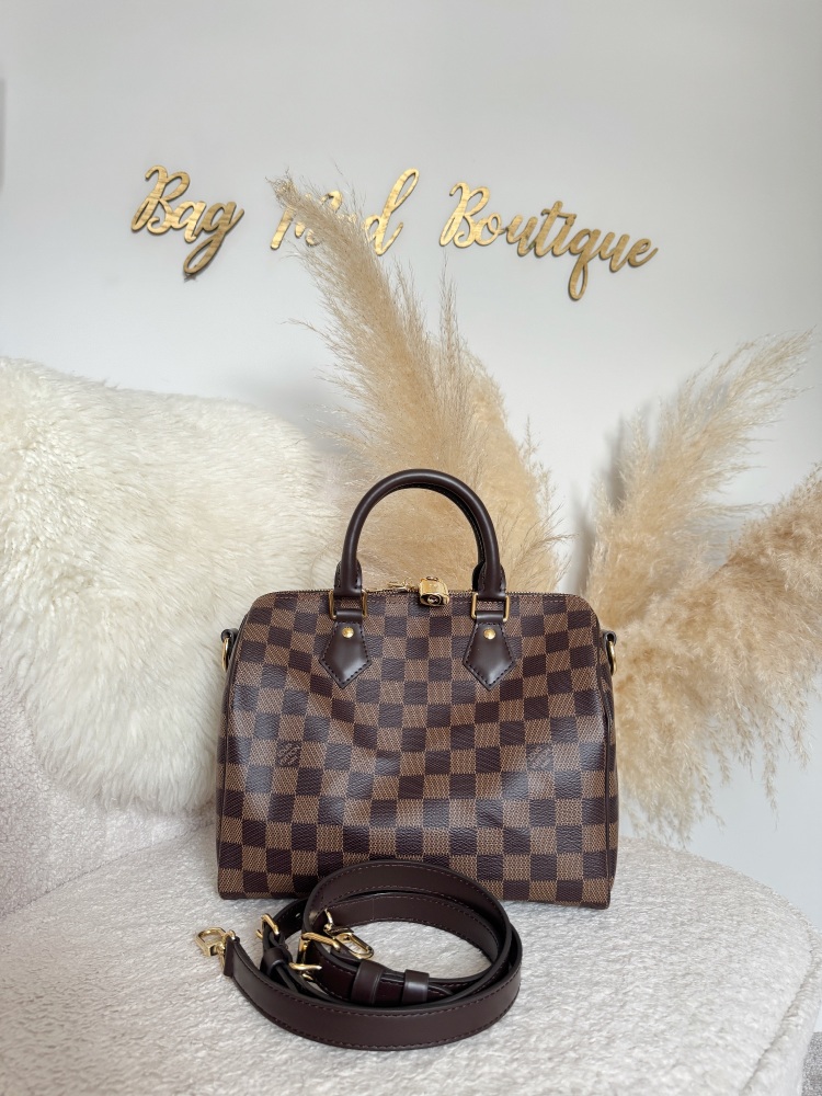 Louis Vuitton Damier Ebene Speedy Bandouliere 25