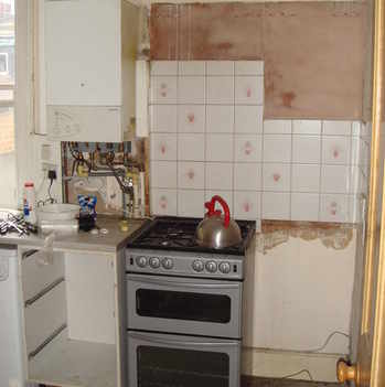 Balfern Grove kitchen before