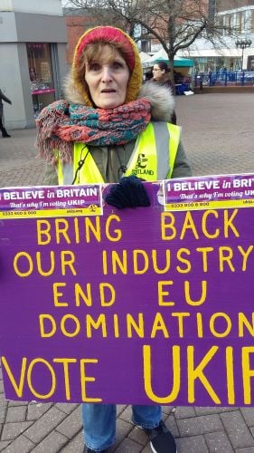 ukip campaigner in stoke-on-trent