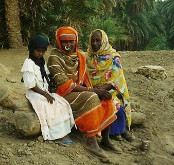 local women in the village of Ghada