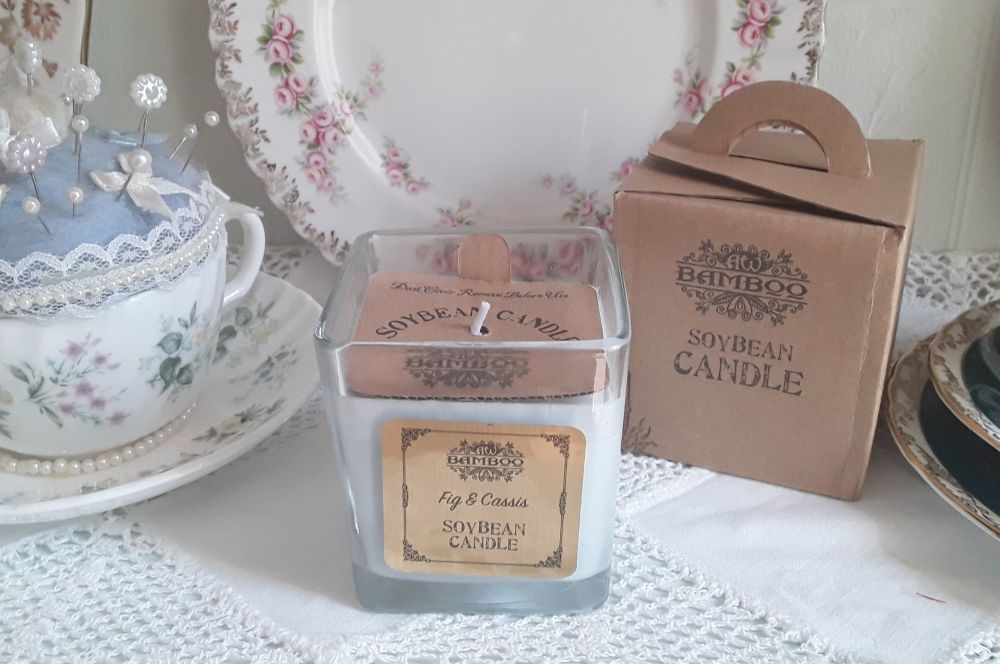 Eco-Friendly Soy Wax Jar Candle - Fig & Cassis
