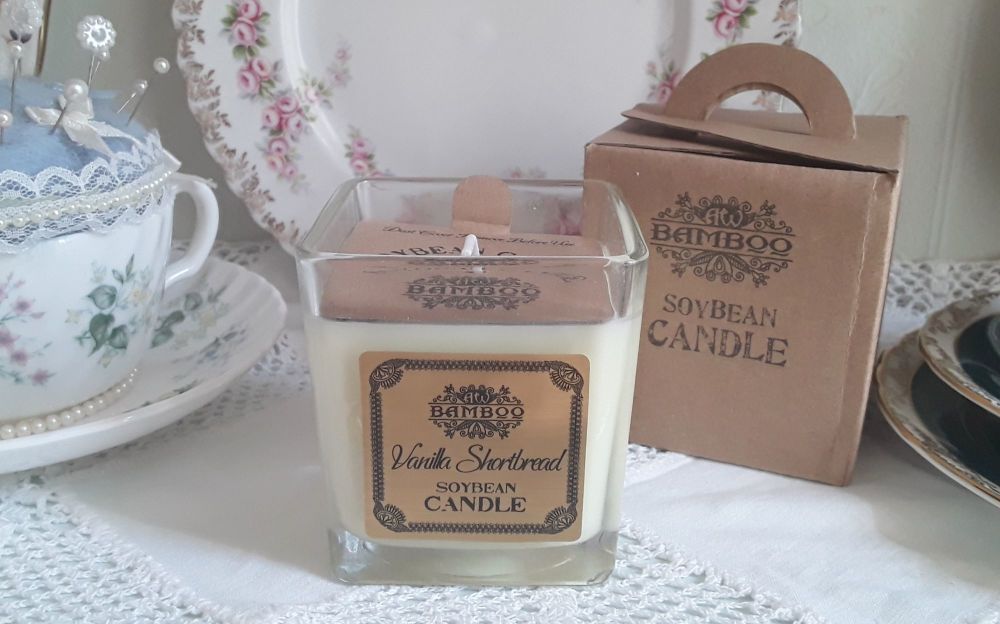 Eco-Friendly Soy Wax Jar Candle - Vanilla Shortbread