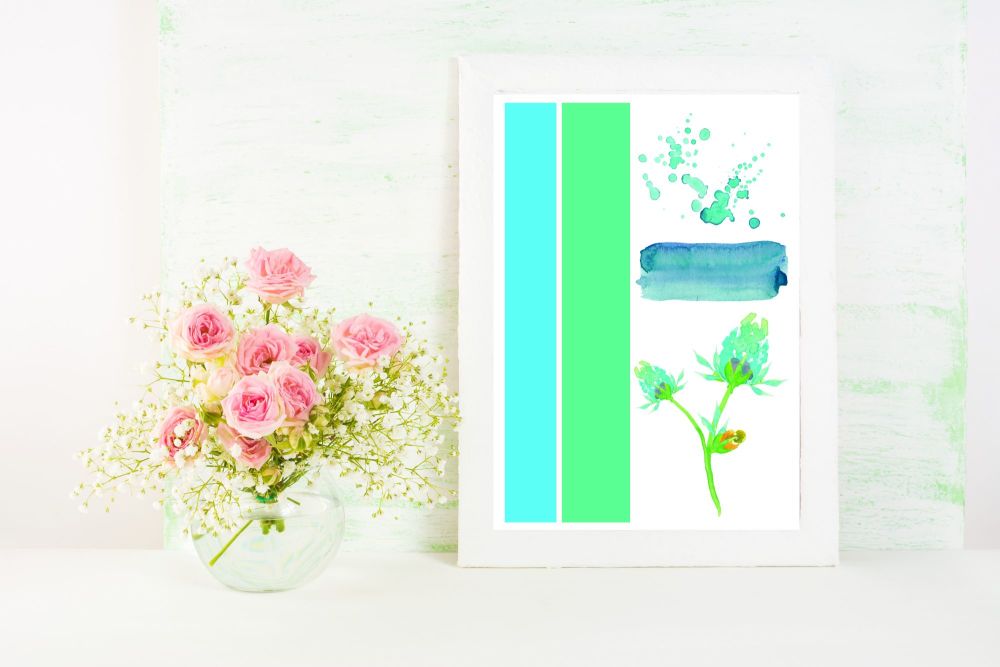 Colourful Abstract Art Print 
