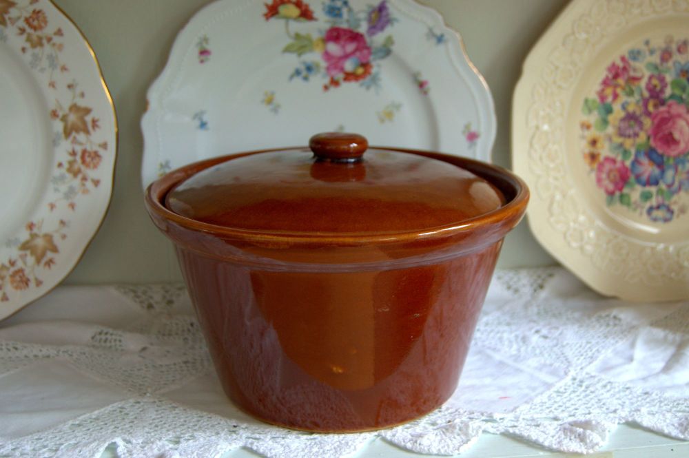 Vintage Glazed Pancheon, Dough, Dairy, Proving Bowl
