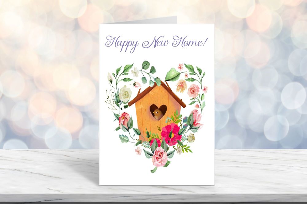 Happy New Home Card, Blank Card - 5 x 7 