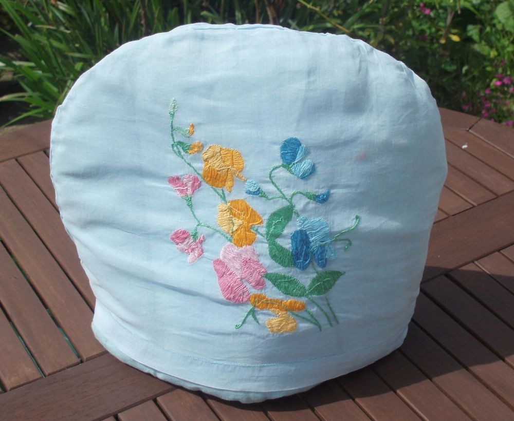 Vintage Hand Embroidered 1930's Tea Cosy
