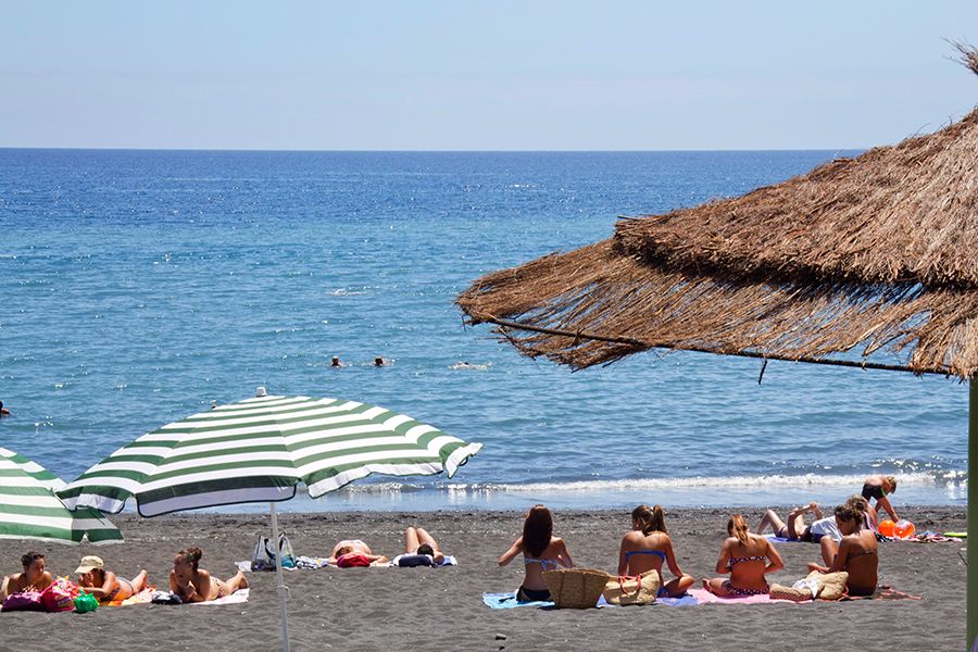 Tazacorte beach, naturist beach and water sports la Palma