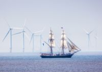 Tall Ship Sailing Away from Liverpool   Photographic Print